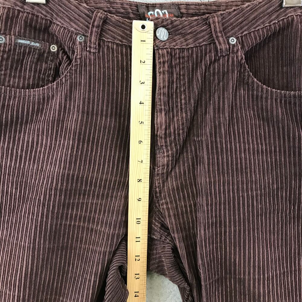 Vintage Squeeze Jeanswear Cotton Corduroy Brown Pants Women’s size 11 - Picture 7 of 9